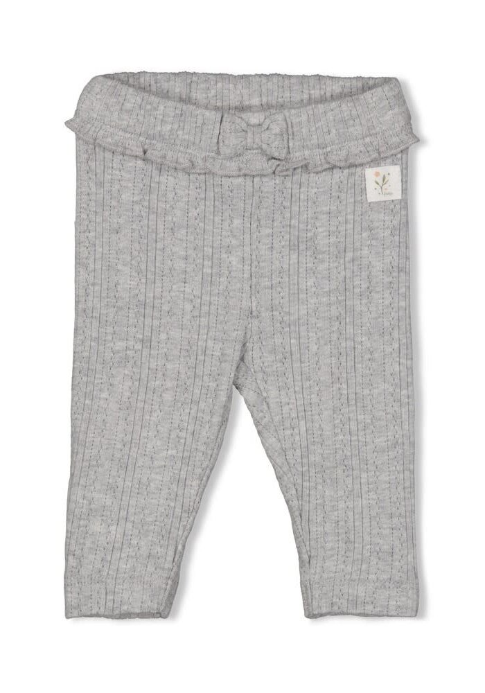Feetje Legging ajour rib - Fields of Green Grijs melange