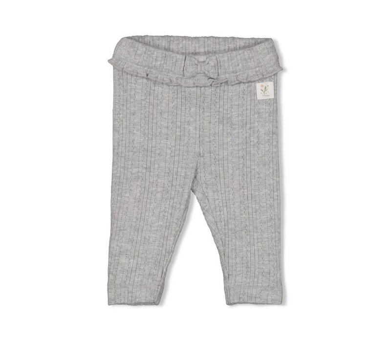 Feetje Legging ajour rib - Fields of Green Grijs melange