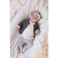 Feetje Legging ajour rib - Fields of Green Grijs melange