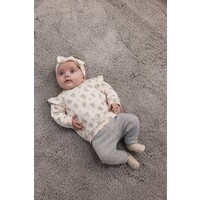 Feetje Legging ajour rib - Fields of Green Grijs melange