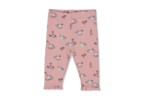 Feetje Feetje Legging AOP - Swanlake Roze