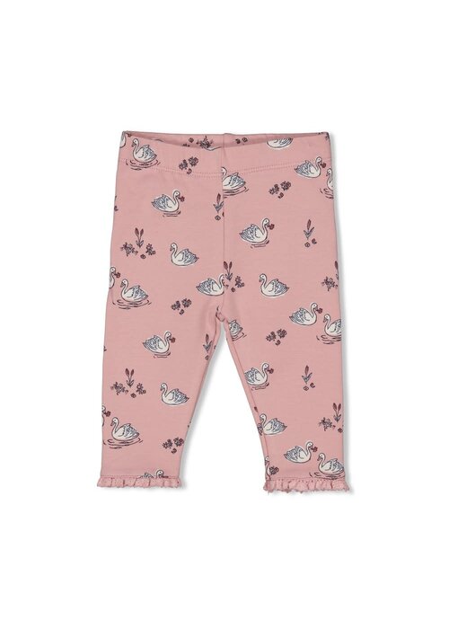 Feetje Feetje Legging AOP - Swanlake Roze