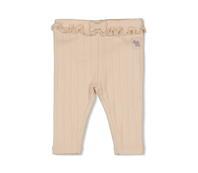 Feetje Legging pointelle rib - Woodland Bloom Offwhite
