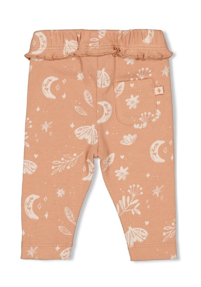 Feetje Legging rib AOP - Dancing In The Moonlight Terra Pink