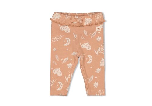 Feetje Feetje Legging rib AOP - Dancing In The Moonlight Terra Pink
