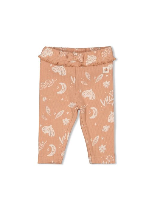 Feetje Feetje Legging rib AOP - Dancing In The Moonlight Terra Pink