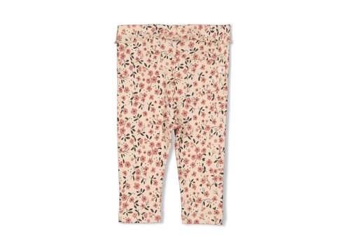 Feetje Feetje Legging rib AOP - Woodland Bloom Offwhite