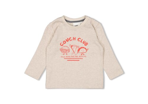 Feetje Feetje Longsleeve - Couch Club Offwhite melange