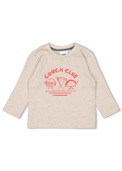 Feetje Feetje Longsleeve - Couch Club Offwhite melange