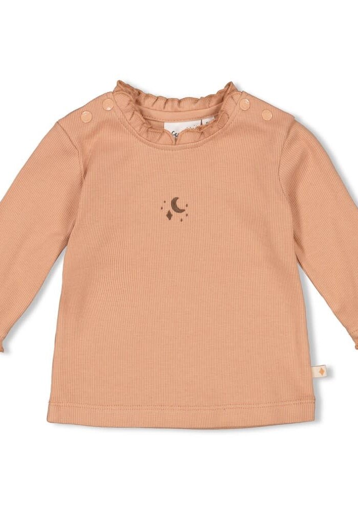 Feetje Longsleeve - Dancing In The Moonlight Terra Pink