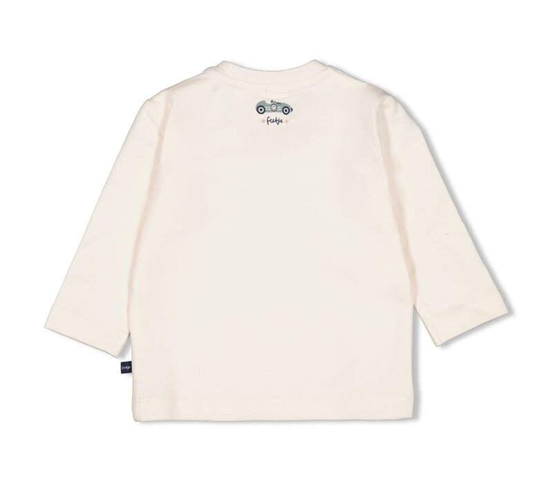 Feetje Longsleeve - Let's Go! Offwhite
