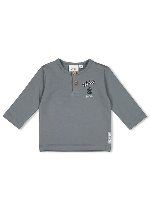 Feetje Feetje Longsleeve - Let's Go! Petrol