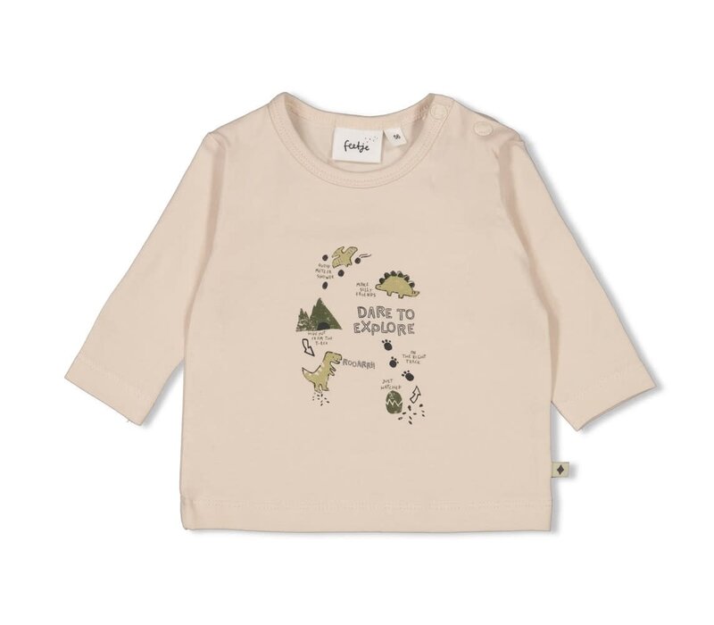 Feetje Longsleeve - Rawrsome Offwhite