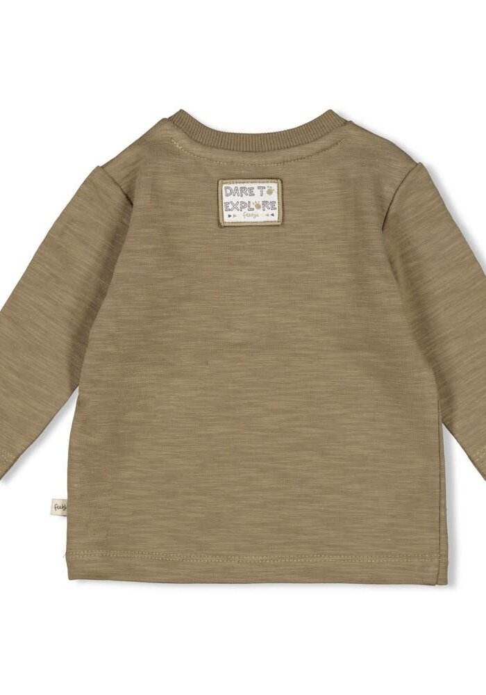 Feetje Longsleeve - Rawrsome Olijf
