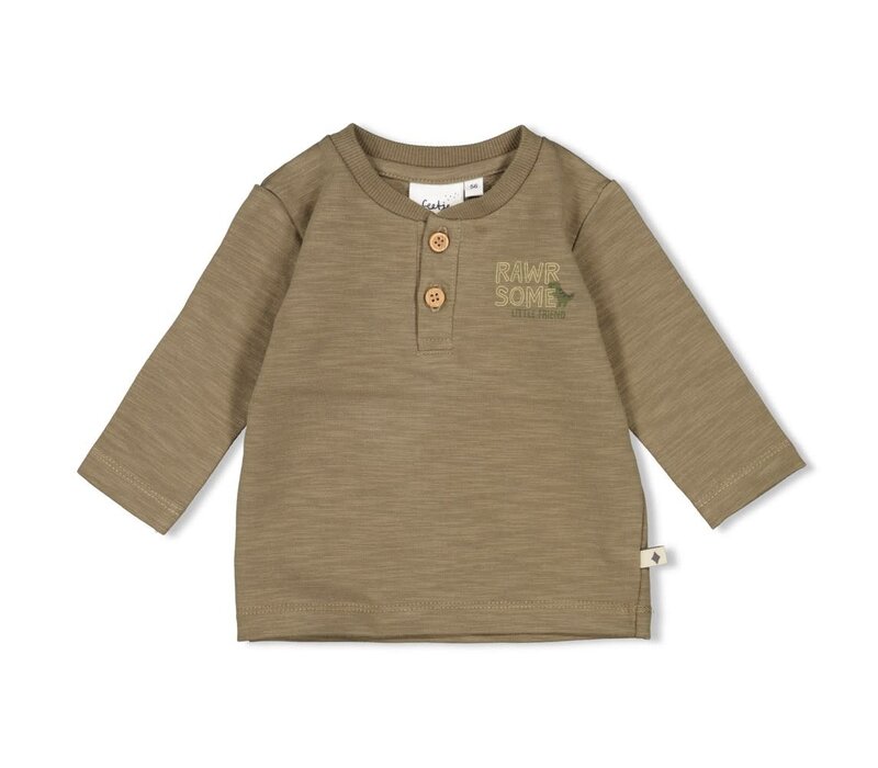 Feetje Longsleeve - Rawrsome Olijf