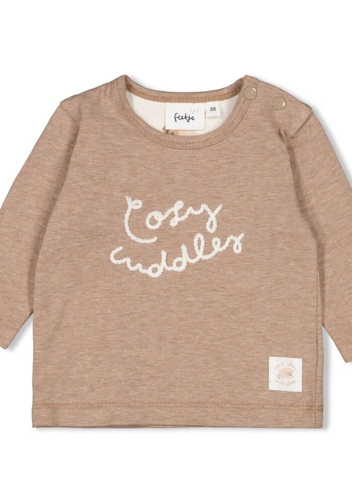 Feetje Longsleeve - Sleepy Sheepy Bruin melange