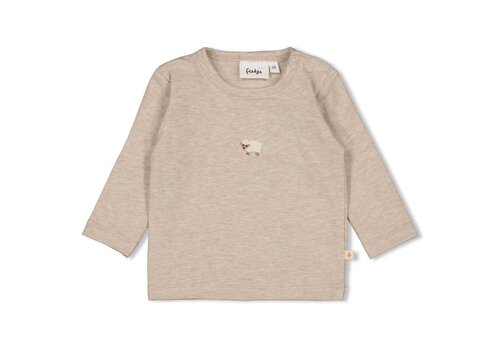 Feetje Feetje Longsleeve - Sleepy Sheepy Taupe melange