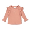 Feetje Feetje Longsleeve ajour rib - Morning Sun Roze