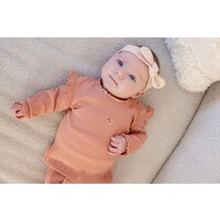 Feetje Longsleeve ajour rib - Morning Sun Roze