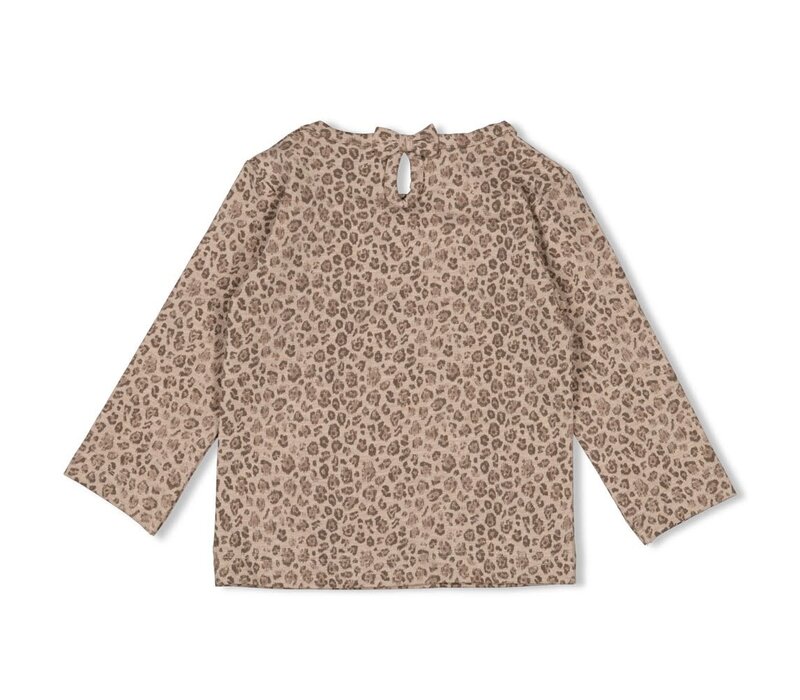 Feetje Longsleeve AOP - Better Together Taupe melange
