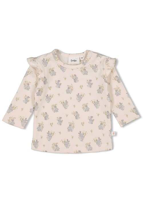 Feetje Feetje Longsleeve AOP - Fields of Green Offwhite