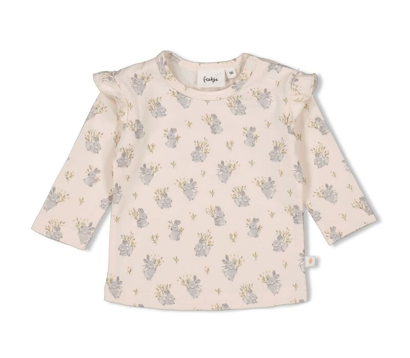 Feetje Longsleeve AOP - Fields of Green Offwhite
