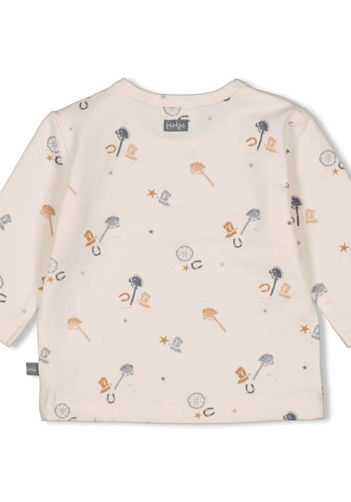 Feetje Longsleeve AOP - Howdy Offwhite