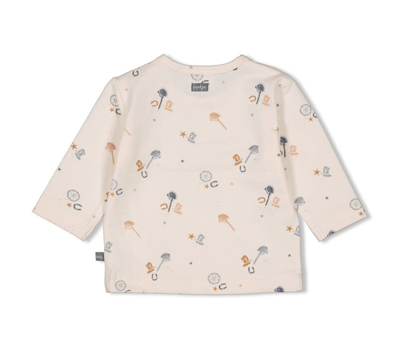 Feetje Longsleeve AOP - Howdy Offwhite