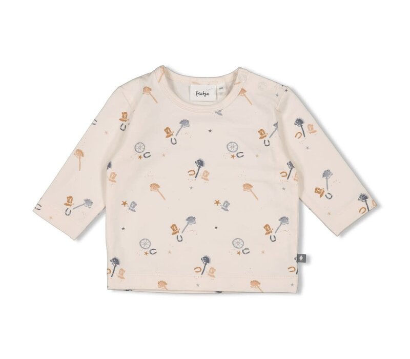 Feetje Longsleeve AOP - Howdy Offwhite