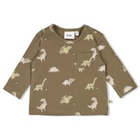 Feetje Longsleeve AOP - Rawrsome Olijf