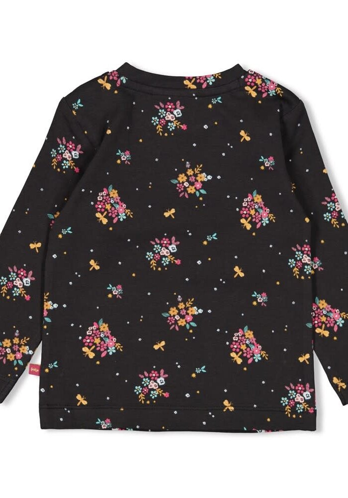 Feetje Longsleeve AOP - Shine Bright Antraciet