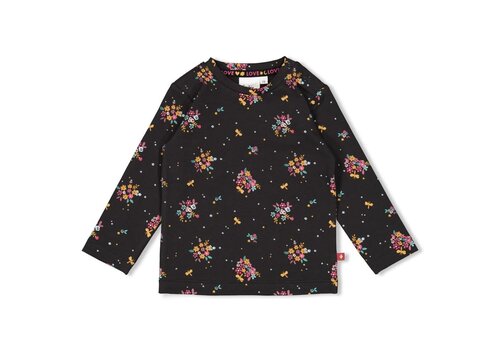 Feetje Feetje Longsleeve AOP - Shine Bright Antraciet