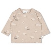 Feetje Feetje Longsleeve AOP - Sleepy Sheepy Taupe melange