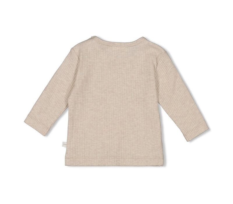 Feetje Longsleeve rib - Dear Autumn Taupe melange