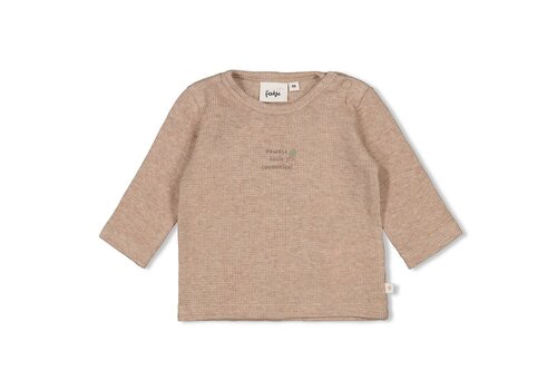 Feetje Feetje Longsleeve rib - Fall Favorites Hazelnoot melange