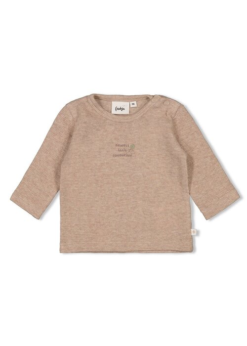 Feetje Feetje Longsleeve rib - Fall Favorites Hazelnoot melange