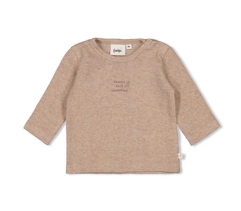Feetje Longsleeve rib - Fall Favorites Hazelnoot melange