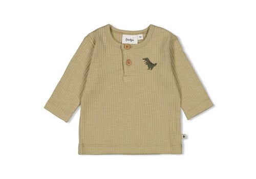 Feetje Feetje Longsleeve rib - Rawrsome Groen