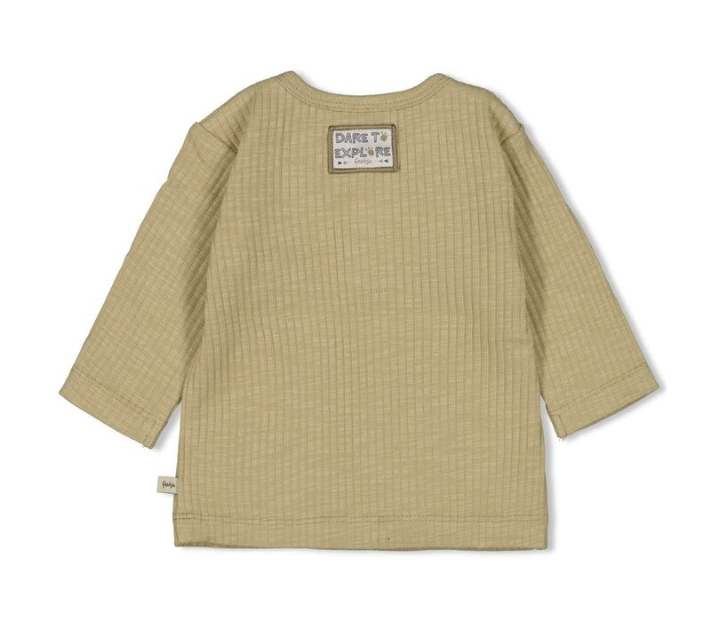 Feetje Longsleeve rib - Rawrsome Groen