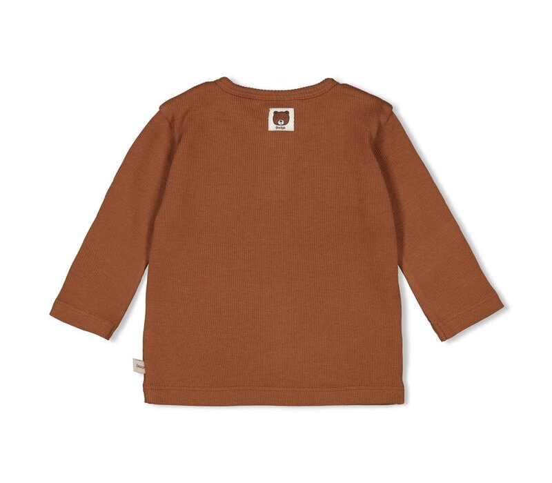 Feetje Longsleeve rib - Wild World Bruin