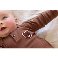 Feetje Longsleeve rib - Wild World Bruin