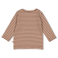 Feetje Longsleeve streep - Wild World Bruin