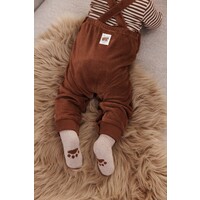 Feetje Longsleeve streep - Wild World Bruin