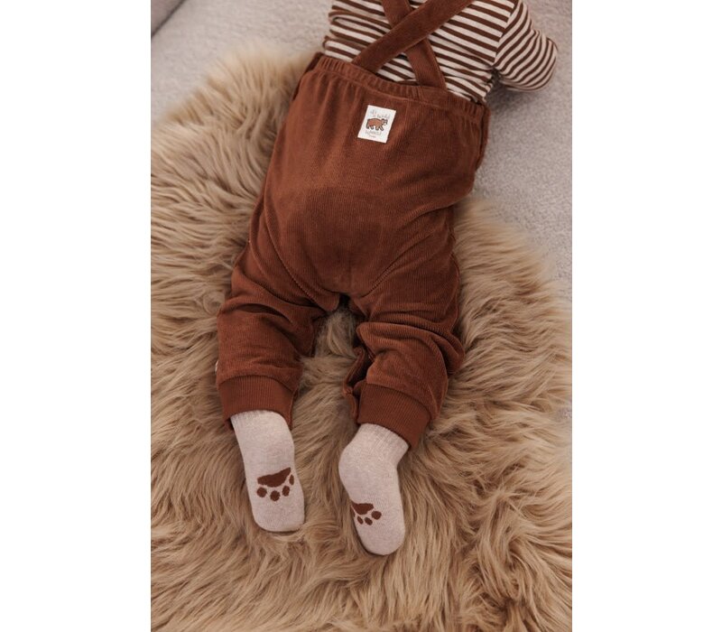 Feetje Longsleeve streep - Wild World Bruin