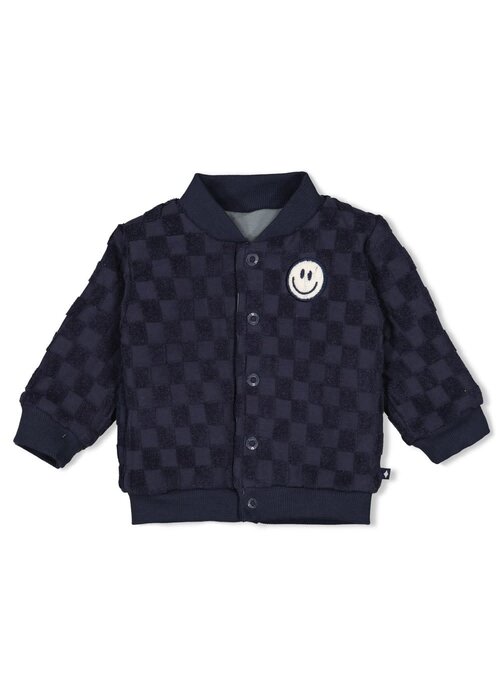 Feetje Feetje Omkeerbaar vestje - Let's Go! Petrol