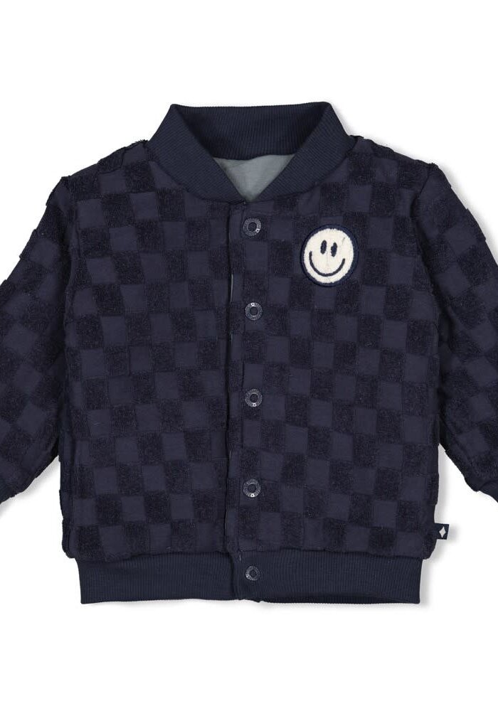 Feetje Omkeerbaar vestje - Let's Go! Petrol