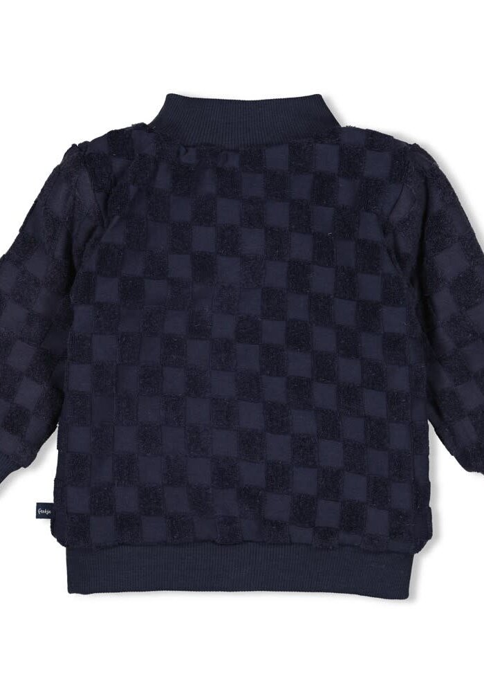 Feetje Omkeerbaar vestje - Let's Go! Petrol