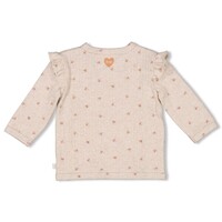 Feetje Overslagshirt rib AOP - Morning Sun Taupe melange