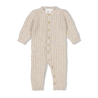 Feetje Pak gebreid - The Knits Taupe melange