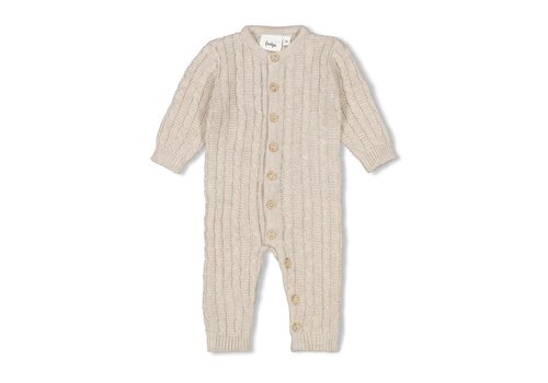 Feetje Feetje Pak gebreid - The Knits Taupe melange